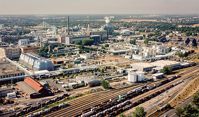 독일 프랑크프루트에 있는 유럽 최대의 민간 산업단지 훽스트 전경. 사진 AP연합