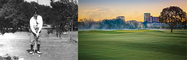 1 전설적인아마추어 골프 선수 보비 존스. 사진 유튜브 2 미 애틀랜타에 있는 보비 존스 골프 코스. 사진 보비 존스 골프 클럽