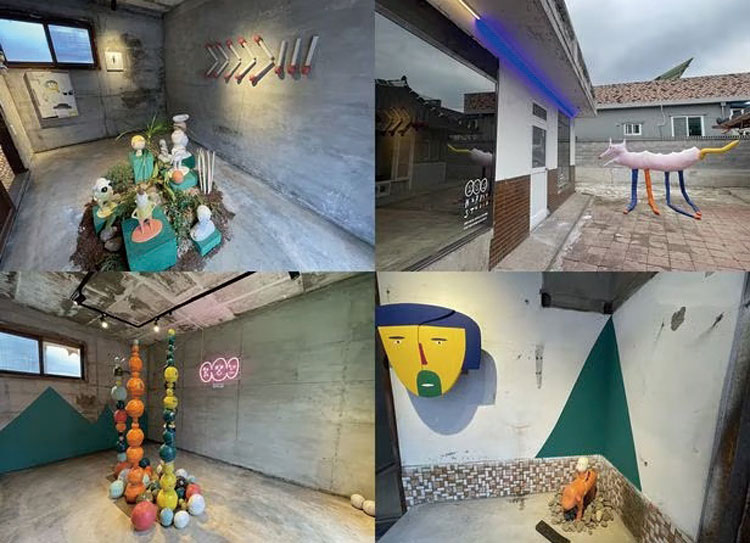 박소연 대표가 기획한 예술문화 공간 ‘갑빠오의 집’. 갑빠오 작가의 작품이 전시돼 있다. 사진 이신혜 기자
