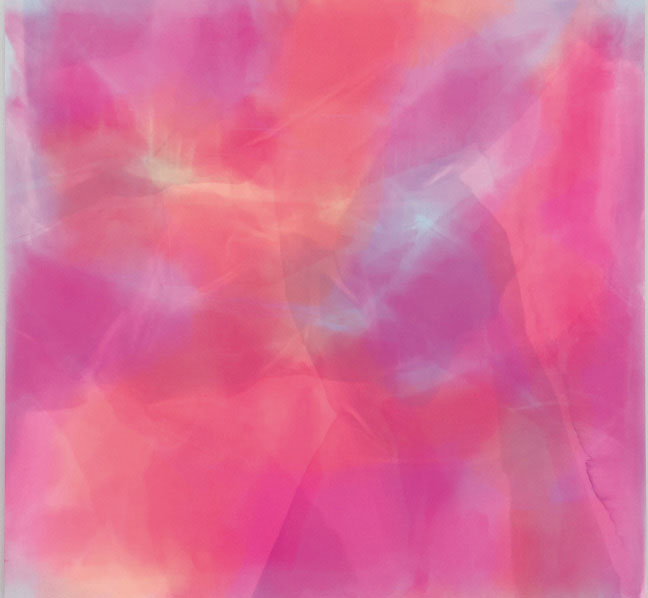 김택상 작가는 최근 형광색을 포함한 다채로운 색으로 작품을 채우고 있다. 교직에서 내려온 후 두드러진 변화다. 사진 리안갤러리