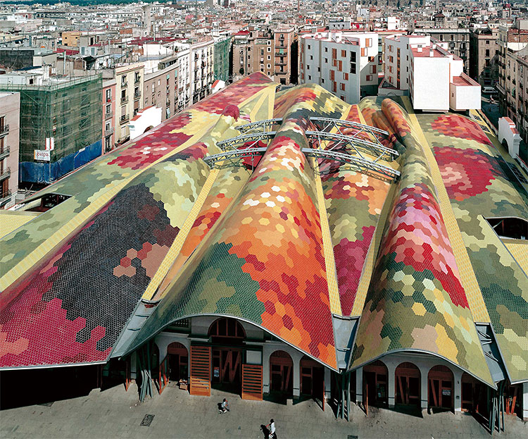 스페인 바르셀로나에 있는 ‘산타 카테리나 시장’
프로젝트. 사진 EMBT