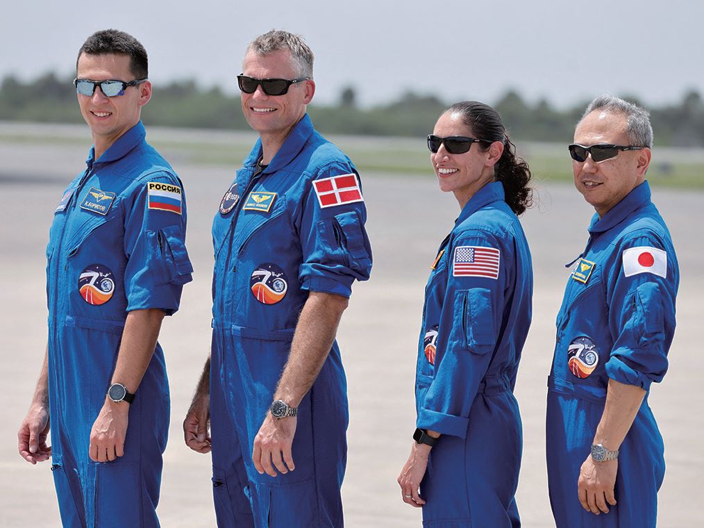 스페이스X의 ‘크루-7’ 탑승 우주비행사들. 사진 로이터연합