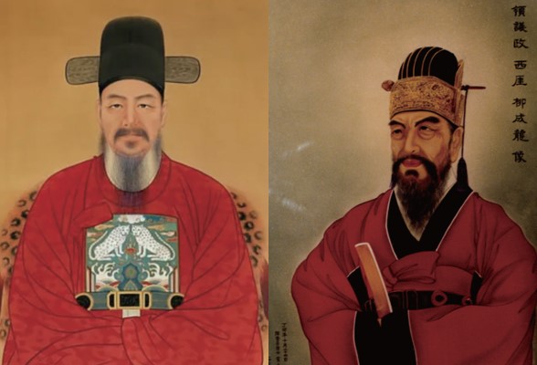이순신(왼쪽)과 류성룡의 표준 영정 / 조선일보 DB