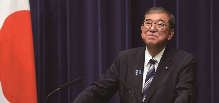 이시바 시게루 일본 총리가 9월 7일 긴급 기자회견을 열고 사임을 선언하고 있다. /사진 연합뉴스