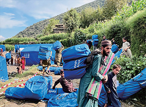 IOM이 8월 31일(현지시각) 아프가니스탄 지진으로 발생한 난민에 긴급 구호 및 보호를 지원하고 있다. /IOM