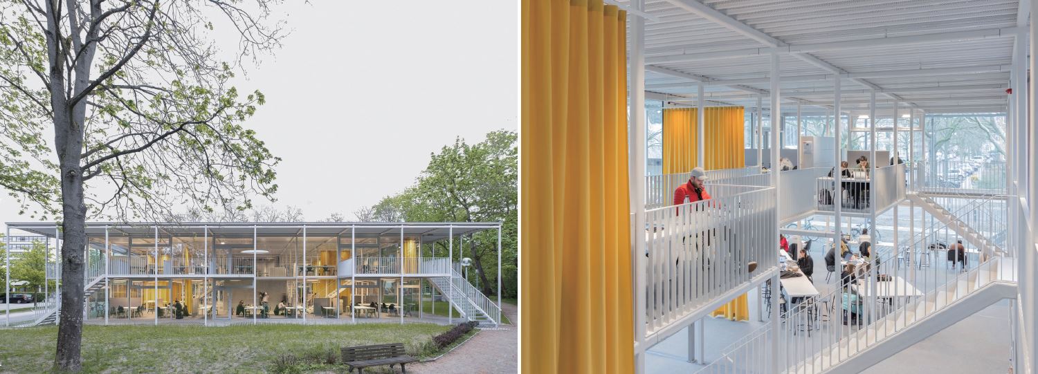 스터디 파빌리온 외부와 내부. /사진 아르키텍투라 비바(Arquitectura Viva)