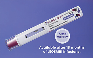 초기 알츠하이머병 치료제 ‘레켐비’의 제형을 기존 정맥주사(IV)에서 피하주사(SC)로 바꾼 ‘레켐비 아이클릭’. /레켐비 홈페이지