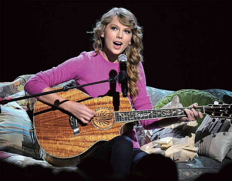 컨트리 가수 시절의 테일러 스위프트./ 엑스