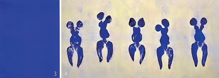 3 이브 클랭, 'IKB 191', 1962. /사진 위키피디아  4 이브 클랭, 'ANT 82', 1960. /사진 이브 클랭 아카이브