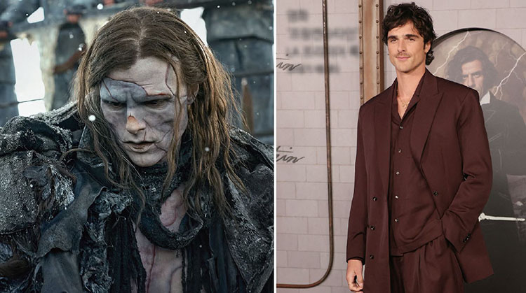 (왼쪽) 영화 '프랑켄슈타인'에서 괴물을 연기한 제이콥 엘로디. /사진 넷플릭스
(오른쪽) 영화 '프랑켄슈타인' LA 프리미어 룩. /사진 보테가 베네타