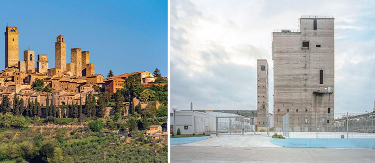 (왼쪽) 산지미냐노 풍경. (오른쪽) 산지미냐노 리히텐베르크. /사진  Discover Italy·bplus.xyz