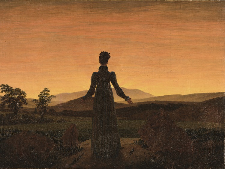 프리드리히, '떠오르는 태양 앞의 여인', 1818~20. /사진 위키피디아
