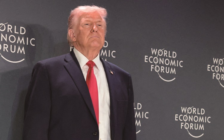 도널드 트럼프 미국 대통령이
1월 21일 다보스포럼에 참석했다. /사진 연합뉴스