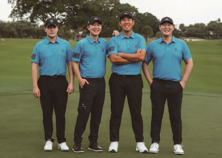 코리안 골프 클럽(KGC) 팀원들. (왼쪽부터) 김민규,
송영한, 안병훈, 대니 리. /사진 LIV골프