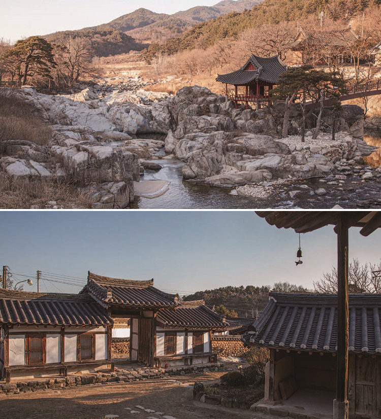 (위) 거연정. (아래) 개평마을 일두 고택. /사진 최갑수