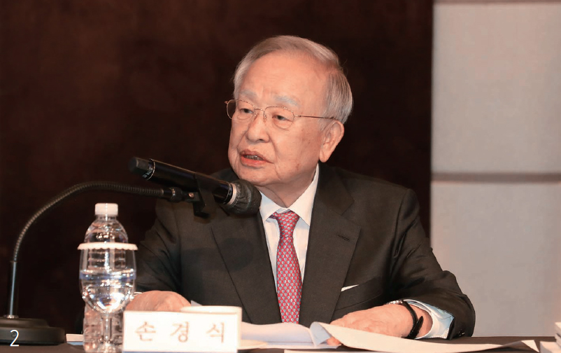 2 2월 24일 서울 중구 웨스틴조선 호텔에서 열린 한국경영자총협회 제57회 정기총회에 참석한 손경식 경총 회장. /경총