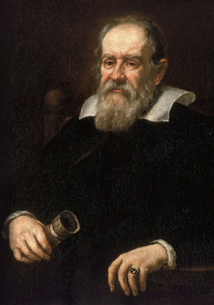 벨기에 화가 유스투스 수스테르만스가 1636년 그린 갈릴레이의 초상화. 오른손에 망원경을 들고 있다. /사진 위키미디어 커먼스