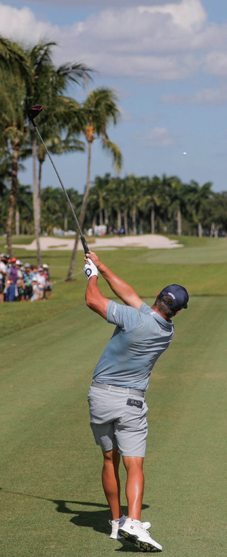 ‘괴력의 장타자’  브라이슨 디섐보의 호쾌한 드라이버 샷.  /사진 로이터연합