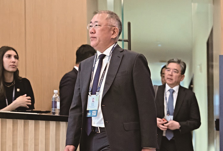 '세마포 세계경제 2026' 행사에 참석한 현대차그룹 정의선 회장. /사진 현대차그룹