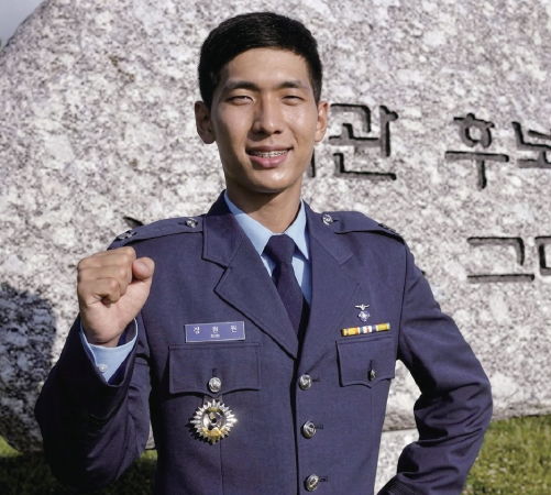 2011년 공군 사관후보생일 때 김동만 빙그레 사장. /사진 뉴스1