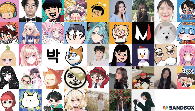 샌드박스 소속 주요 크리에이터. /사진 샌드박스
