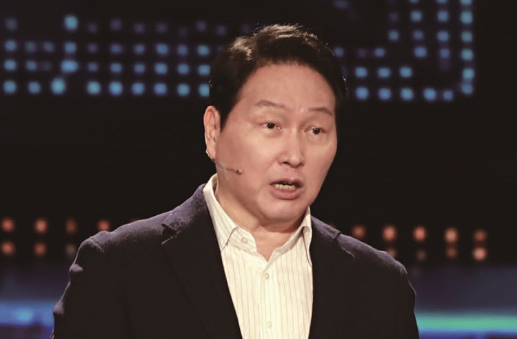 5월 28일 KBS '다큐 인사이트-인재 전쟁 2: 최태원의 대답'에 출연한 최태원 SK그룹 회장 겸 대한상공회의소 회장. /사진 SK 수펙스추구협의회